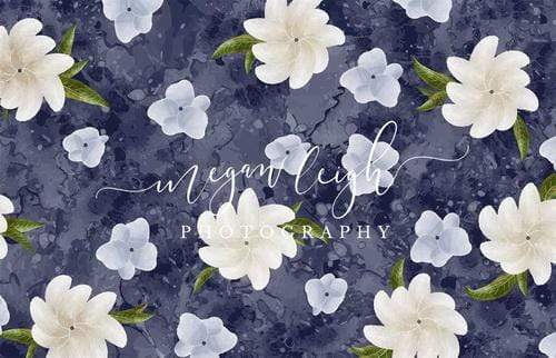 Katebackdrop£ºKate Navy Floral Spring Backdrop Designed by Megan Leigh Photography