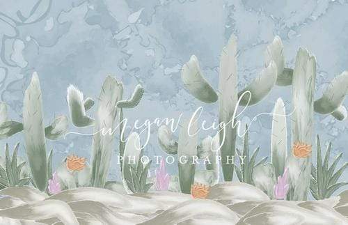 Katebackdrop£ºKate Cactus Spring Children Backdrop Designed by Megan Leigh Photography
