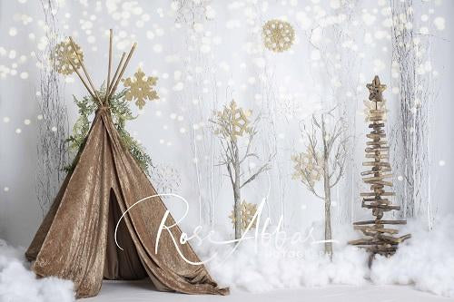 Kate Fondo de carpa de Navidad / invierno diseñado por Rose Abbas