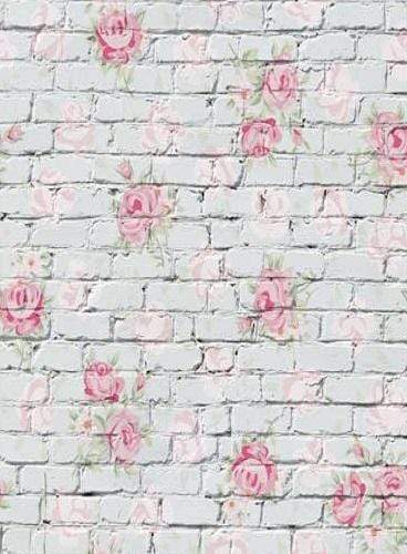 Katebackdrop£ºKate Valentine Flower Brick Backdrop for Photography