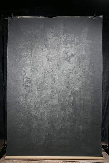 Cargar imagen en el visor de la galería, Katebackdrop£ºKate Abstract Texture Dark Gray Color Hand Painted Canvas Backdrop