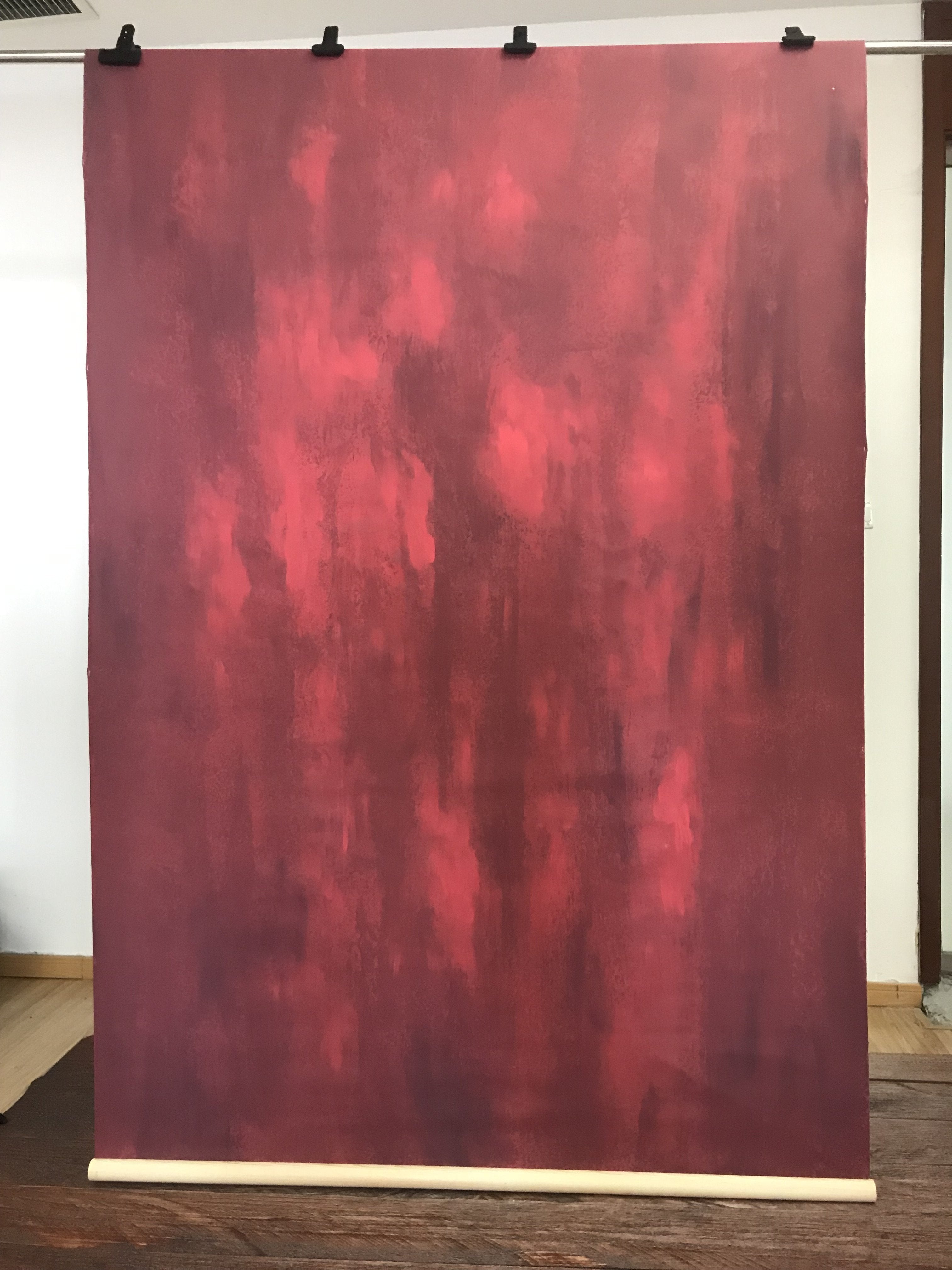 Kate Fondo abstracto de color rojo con textura abstracta pintada a mano