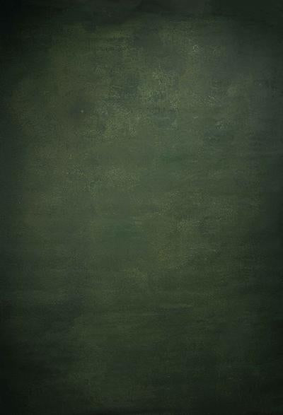 Kate Telón de fondo de lona pintada a mano de textura verde oscuro