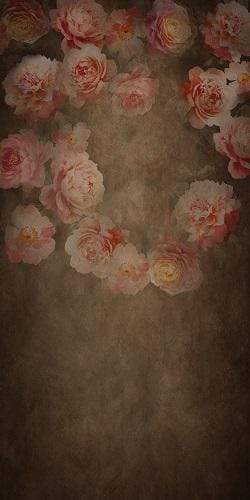 Katebackdrop：Kate Fine Art Retro Flowers Backdrop Designed By JS Photography