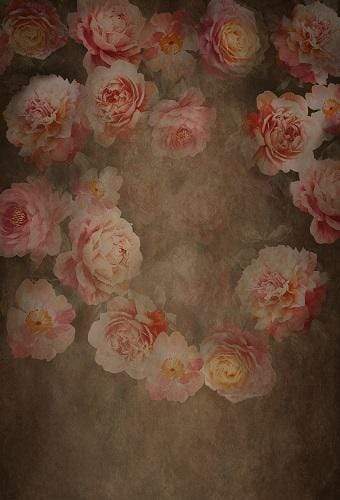 Katebackdrop：Kate Fine Art Retro Flowers Backdrop Designed By JS Photography