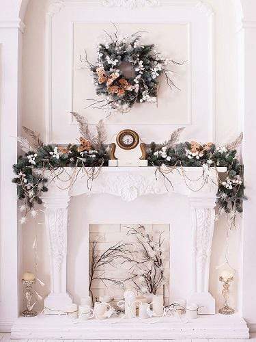 Katebackdrop£ºKate Christmas White Room with Decorations Backdrop Designed by Jerry_Sina