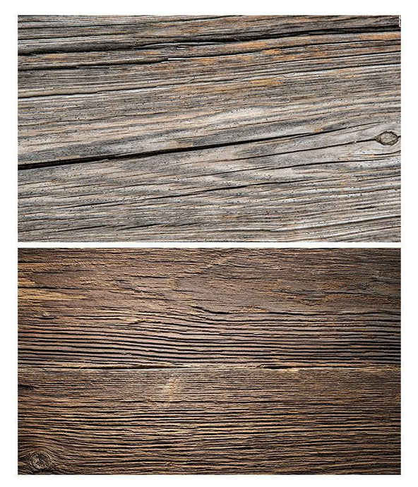 Kate 57x87cm Fondo de papel de doble cara marrón madera impermeable para fotografía