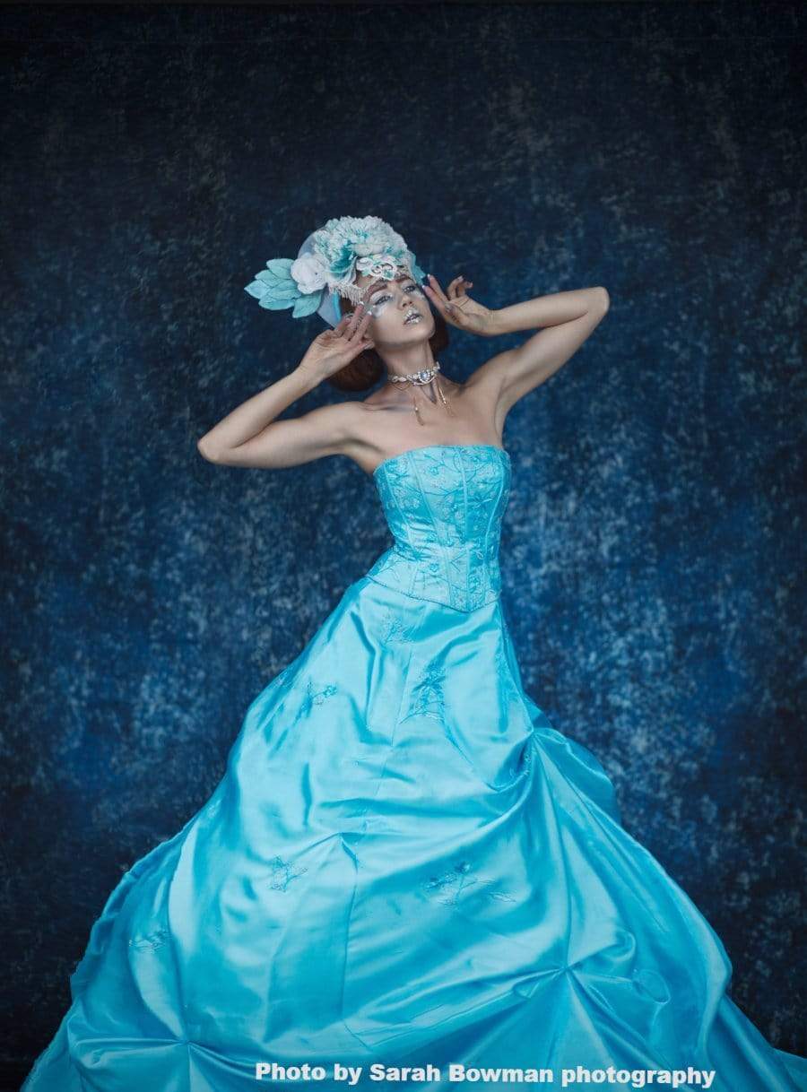 Cargar imagen en el visor de la galería, Katebackdrop£ºKate Deep Blue Abstract Texture Backdrops for old master Photography