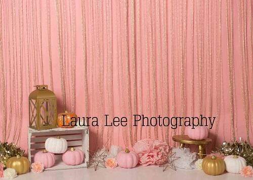 Katebackdrop£ºKate Sweet Fall Pumpkins Thanksgiving Pink Backdrop Designed by Laura Lee Photography