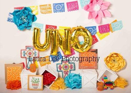 Katebackdrop£ºKate Uno Fiesto Party Decorations Children Backdrop for Photography Designed by  Laura Lee Photography