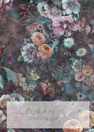 Katebackdrop£ºKate Retro Floral Smoke Mist Backdrop for Photography Designed By Avion Photography