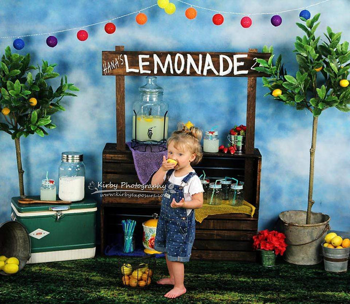 Katebackdrop：Kate When Life Gives You Lemons Summer Backdrop designed by Arica Kirby