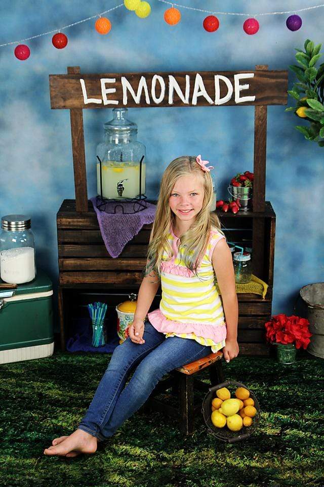 Cargar imagen en el visor de la galería, Katebackdrop：Kate When Life Gives You Lemons Summer Backdrop designed by Arica Kirby