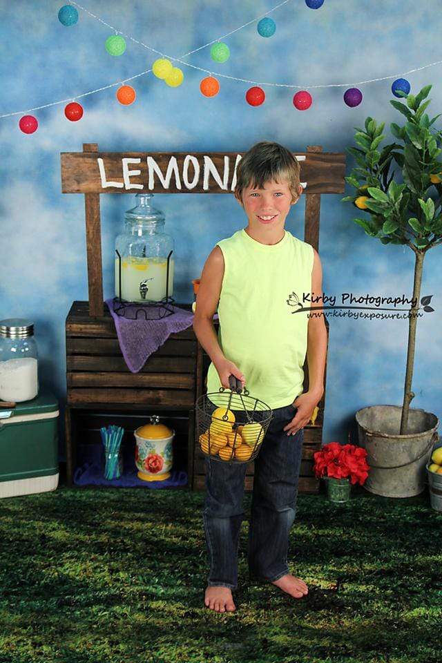 Cargar imagen en el visor de la galería, Katebackdrop：Kate When Life Gives You Lemons Summer Backdrop designed by Arica Kirby