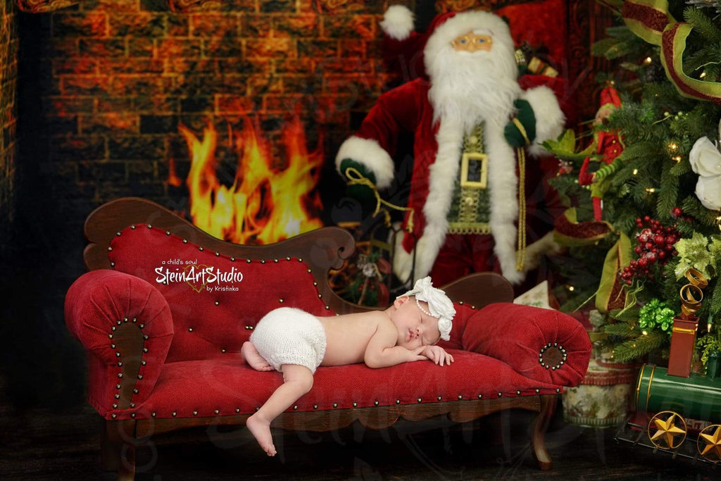 Katebackdrop£ºKate Christmas Fireplace Stockings Backdrop Photography