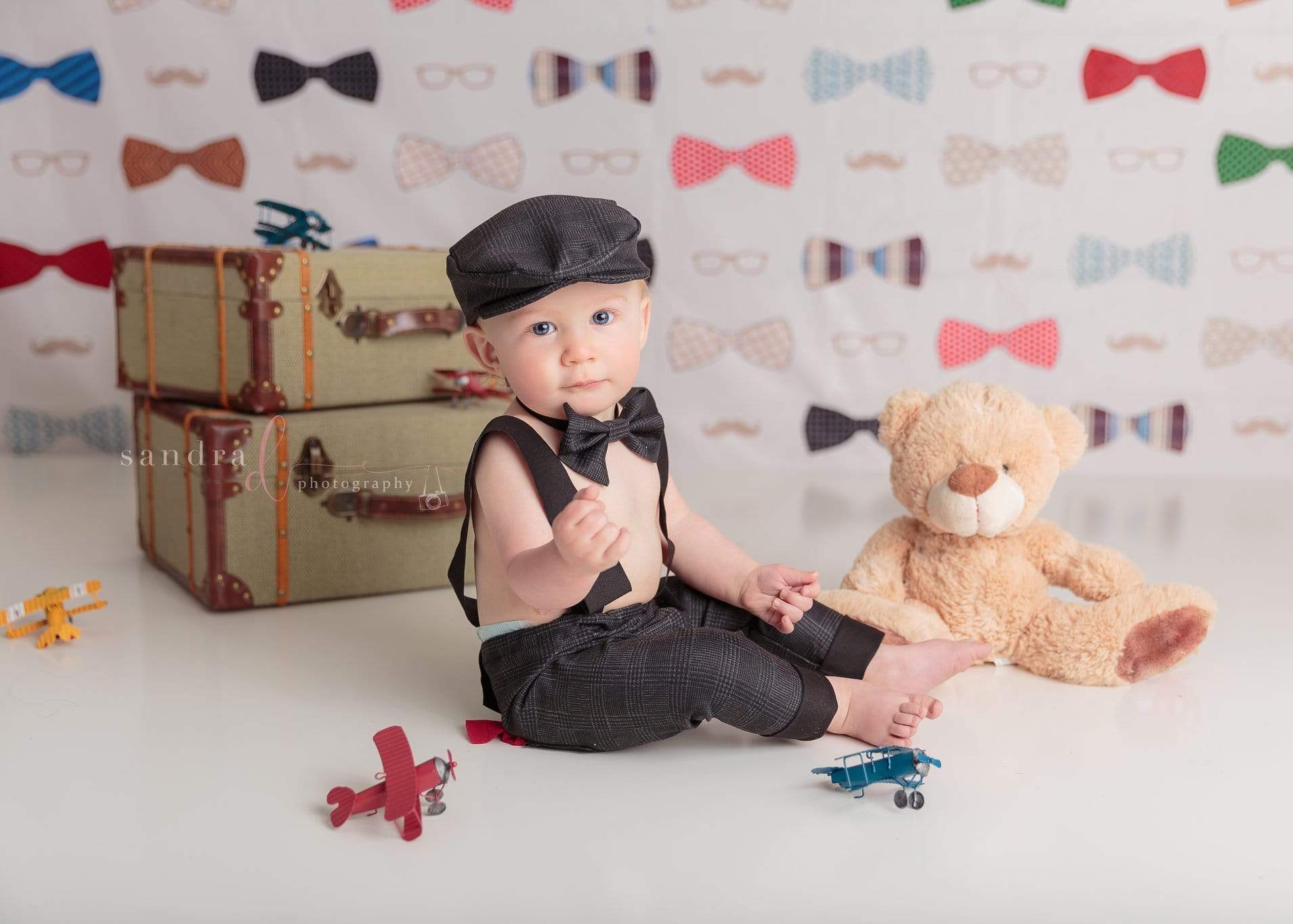 Katebackdrop£ºKate Bowties for Little Guys Father's Day Backdrop for Photography Designed by Amanda Moffatt