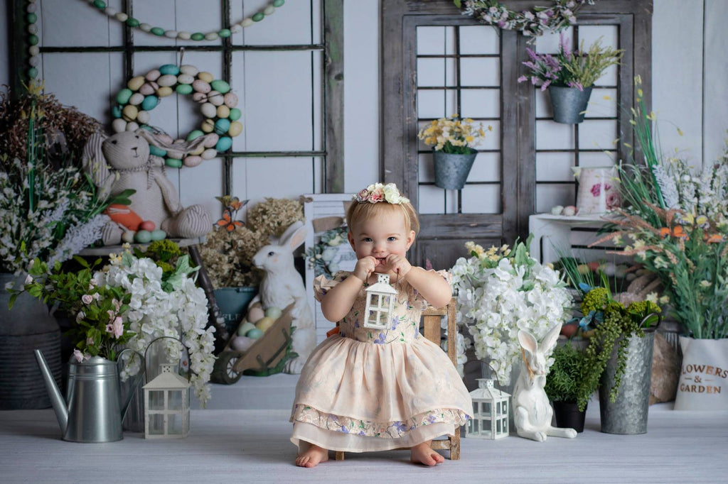 Kate Pascua \ primavera floral Archway Telón de fondo diseñado por Rose Abbas