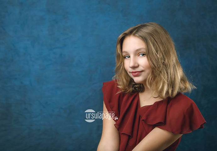 Katebackdrop£ºKate Dark Blue Abstract Backdrop for Photography