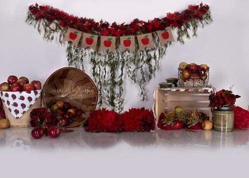 Katebackdrop£ºKate Apple Pie with Decorations Backdrop for Children Photography Designed by Cassie Christiansen Photography