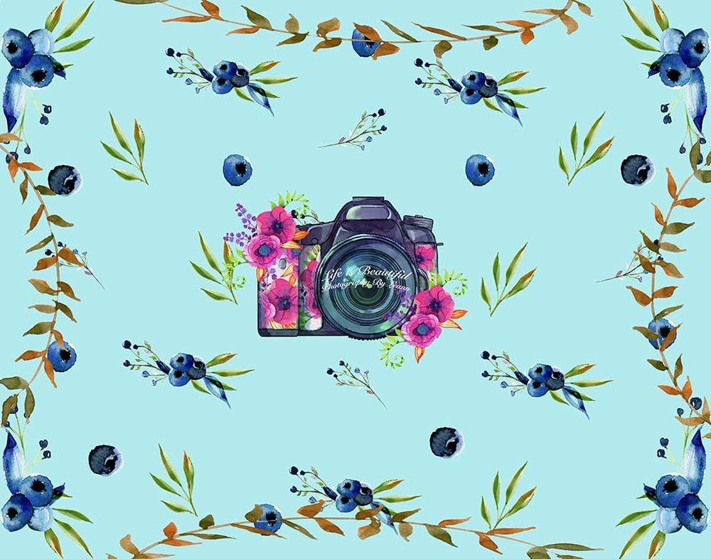 Katebackdrop£ºKate Blueberries Summer Backdrop for Photography Designed By Leann West