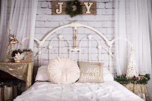Katebackdrop：Kate Christmas Headboard Mattress Backdrop Designed By Angela Marie Photography