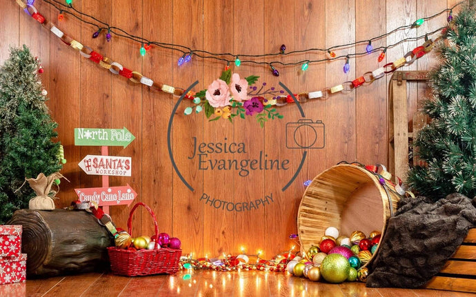 Katebackdrop£ºKate Christmas Party Lighting Backdrop for Photography Designed By Jessica Evangeline photography