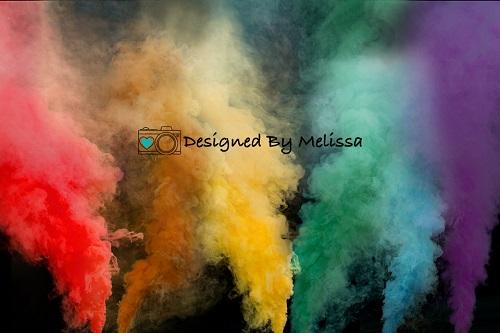 Kate Telón de fondo de humo arcoíris diseñado por Melissa King