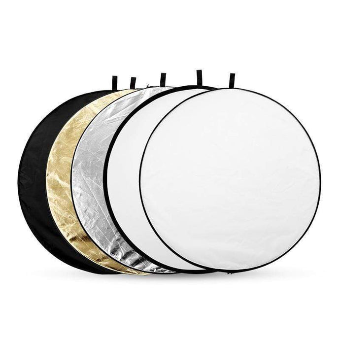 Katebackdropï¼?-In-1 Gold&Silver Light Round Photography Reflector For Studio Multi Photo Disc 24