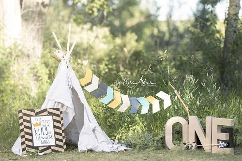 Kate Tienda al aire libre One Cumpleaños Telón de fondo para fotografía diseñado por Rose Abbas