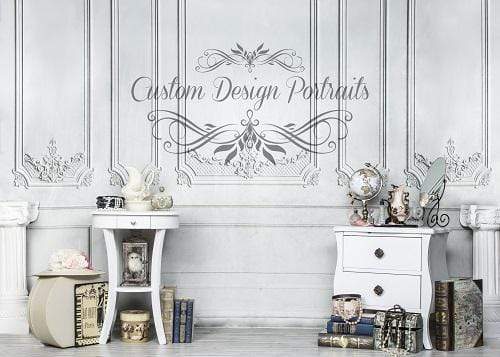 Katebackdrop£ºKate White Vintage Wall with Dressing Table Backdrop for Photography Designed by Lisa Olson