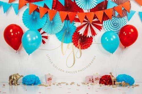 Katebackdrop£ºKate Children Cake Smash with Balloon Decoration Backdrop for Photography Designed By Little Golden Smiles Photography