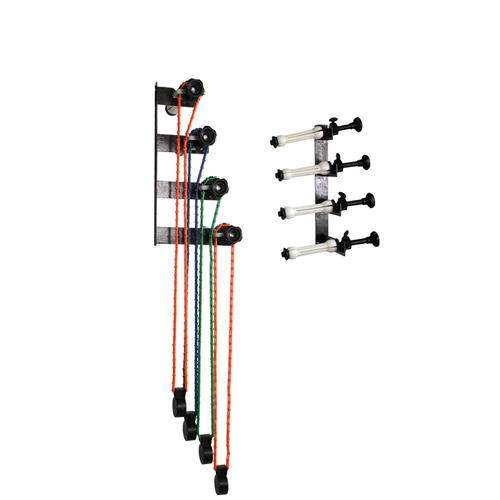 Cargar imagen en el visor de la galería, Equipo Soporte de soporte manual de montaje en pared con 4 rodillos